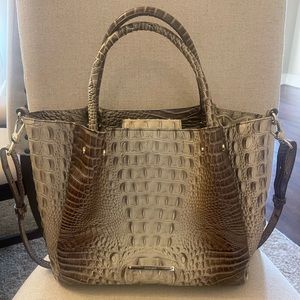 Brahmin Mallory Melbourne Satchel with matching wallet.